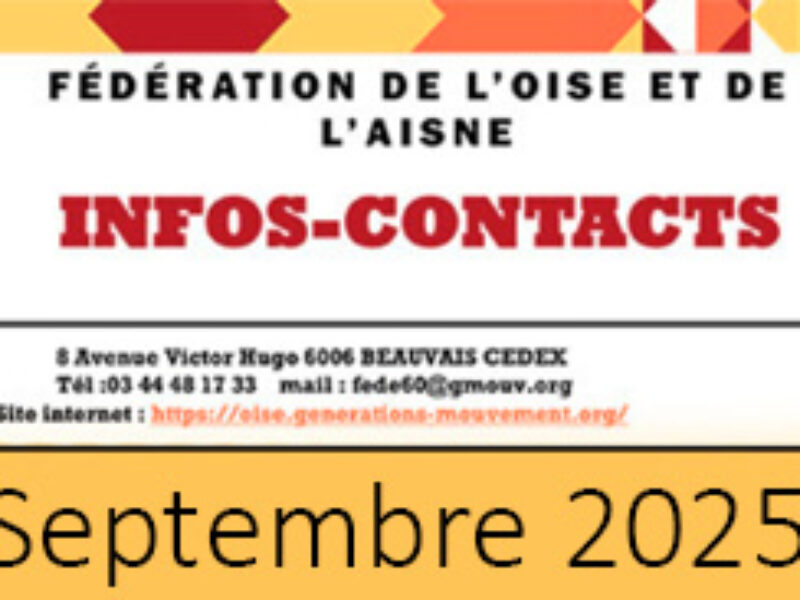 L’Infos-contacts du mois de septembre est paru !