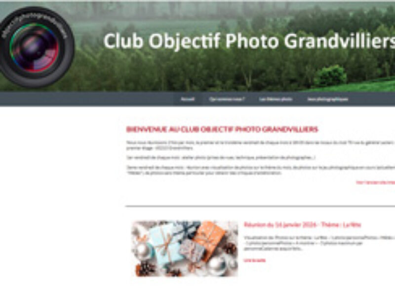 Un nouveau site de club fait avec Saga