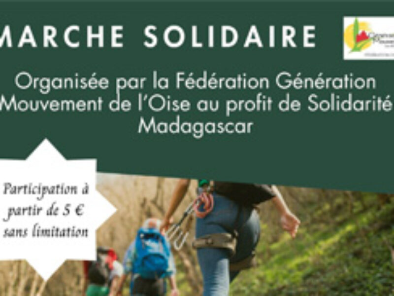 Invitation à organiser une marche solidaire en faveur du projet mené à Fierenana Madagascar