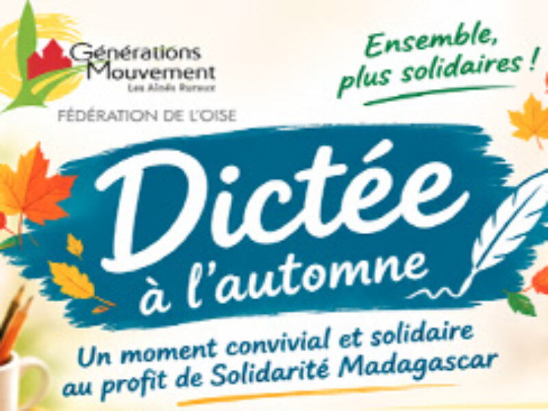 Une dictée pour une belle cause !